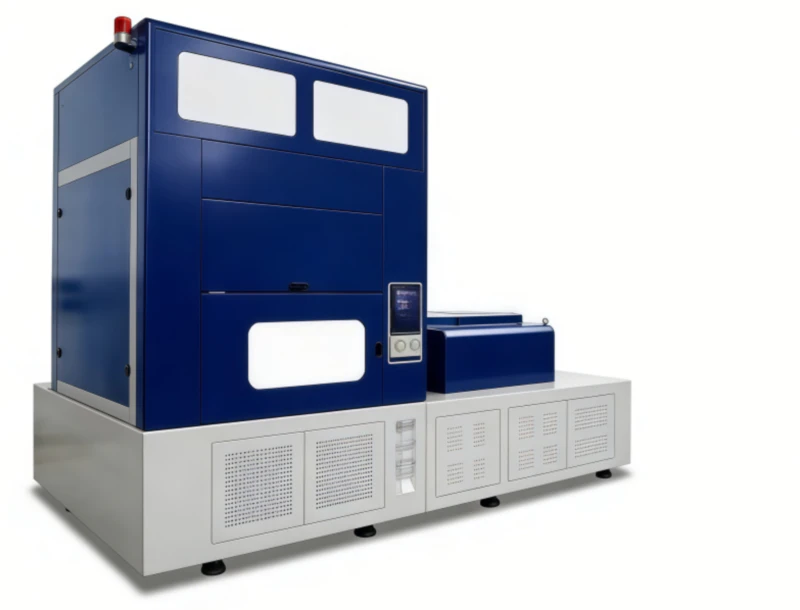 Full exterior view of the massive ultra-high capacity Y650-V4 blow molding machine
