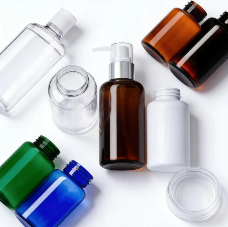 PET bottle sample display