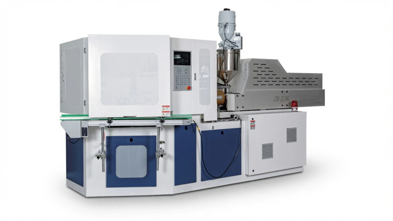 ZQ40 Injection Blow Molding Machine – front view of compact IBM machine with rotary table