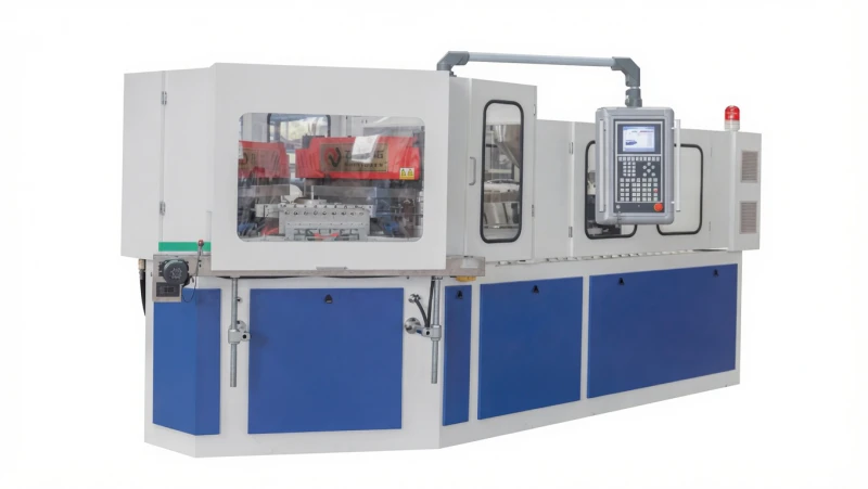 ZQ60 Injection Blow Molding Machine – full front view of mid-large format IBM machine with rotary table and PLC control panel
