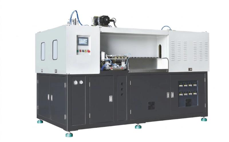 Medicine bottle series blow molding machine — GMP-adjacent production of pharmaceutical oral liquid, ophthalmic and nasal spray bottles in PET and PP